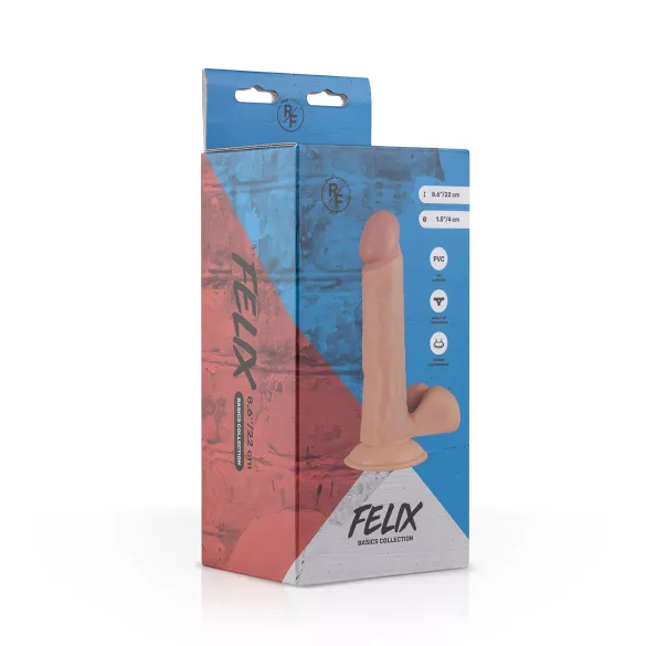 Real Fantasy Felix - realistlik munanditega dildo - 22cm naturaalne