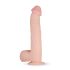 Realistlik munanditega dildo - 33cm (naturaalne)