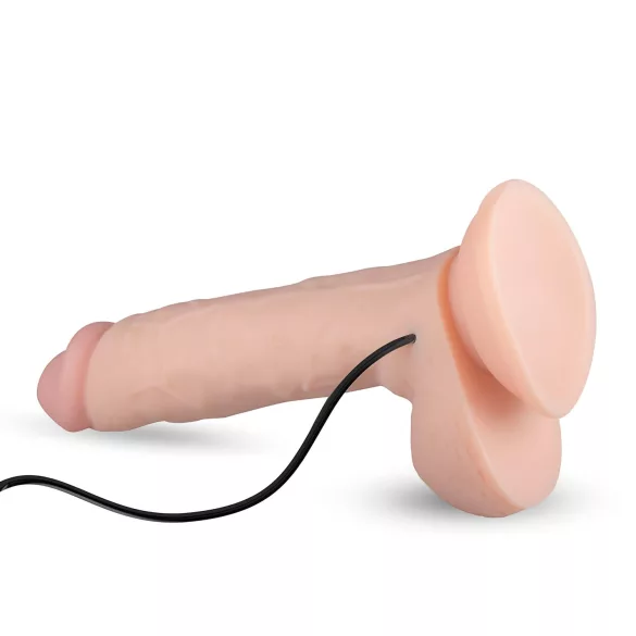 Real Fantasy Glynn - laaditav realistlik vibraator - 25 cm naturaalne