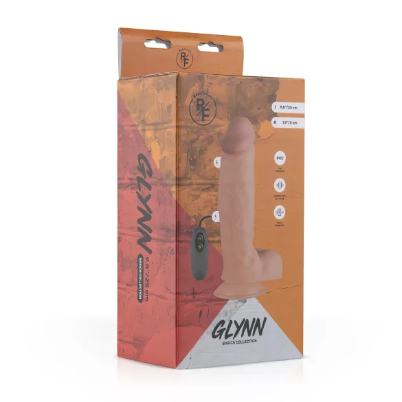 Real Fantasy Glynn - laaditav realistlik vibraator - 25 cm naturaalne