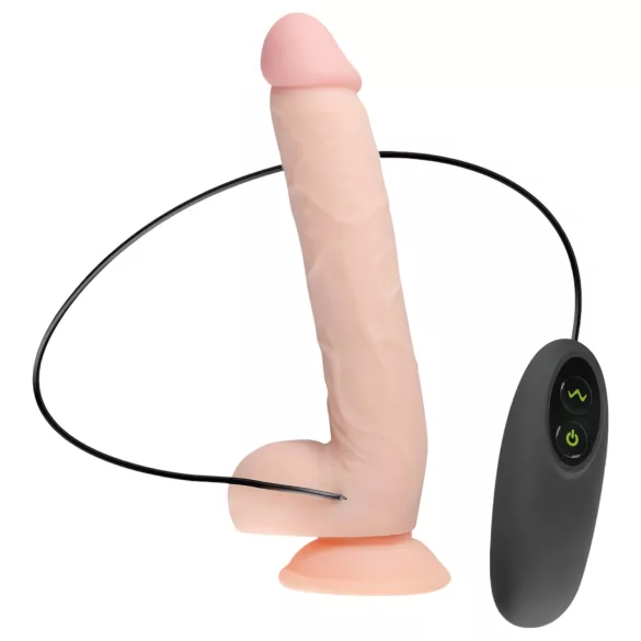 Real Fantasy Elvin - akuga realistlik vibraator - 28cm naturaalne