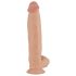 Real Fantasy Dwane - akutoitega, elutruu vibraator - 31cm (naturaalne)