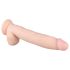 Real Fantasy Dwane - akutoitega, elutruu vibraator - 31cm (naturaalne)