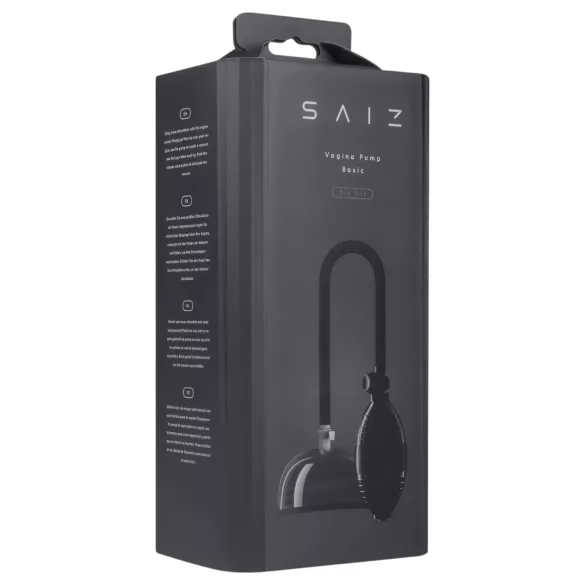 Saiz Basic - vagiinapump - läbipaistev/must