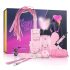 Secret Pleasure Chest - edasijõudnud BDSM komplekt - 14 osa (roosa)