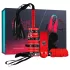 Secret Pleasure Chest - edasijõudnute BDSM komplekt - 10-osaline (punane)