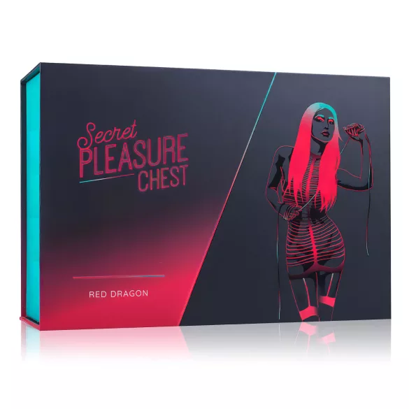 Secret Pleasure Chest - BDSM komplekt edasijõudnutele - 10 osaline - punane