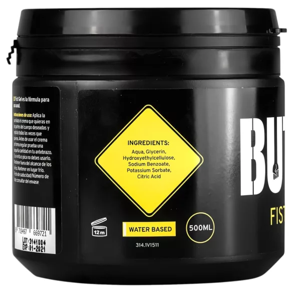 BUTTR - fisting-geel - veepõhine libesti - 500ml