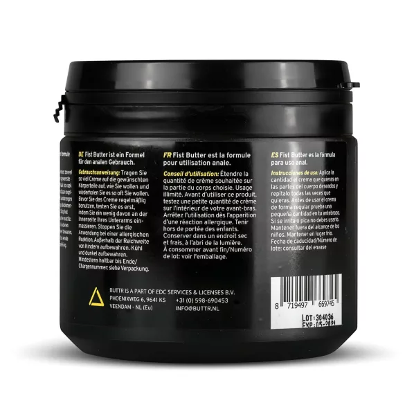 BUTTR - fisting libestiin - õlikreem - 500ml