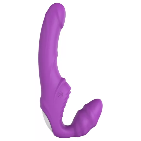 Dreamtoys Essentials - rihmavaba strapon-vibraator (lilla)