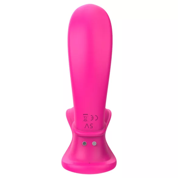 Dreamtoys Essentials - kantav G-punkti stimuleeriv vibraatoriga püksikud (magenta)