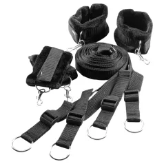 Dreamtoys Blaze - voodikinnitusega sidumiskomplekt (must)