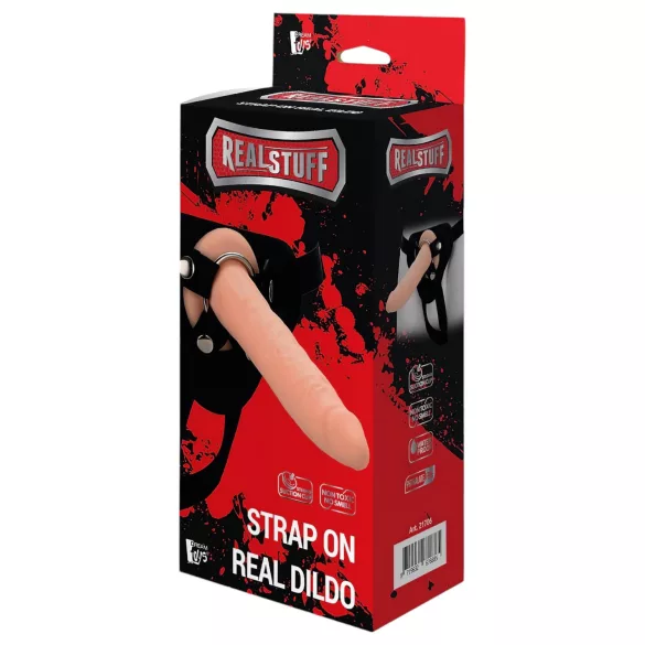 RealStuff - strapon dildo - kitsas, kinnitatav - naturaalne