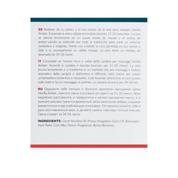 Exotiq - massaažiküünal - vanilje-ambri lõhn - 200g