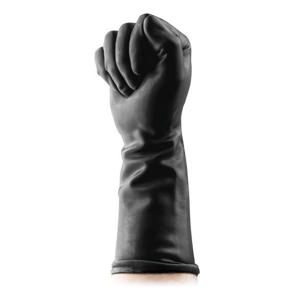 BUTTR Gauntlets - lateksist fistingkinnas (must)