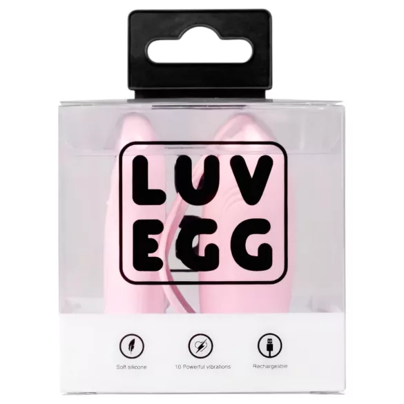 LUV EGG - kantav akutoitel raadiojuhitav vibromuna (roosa)
