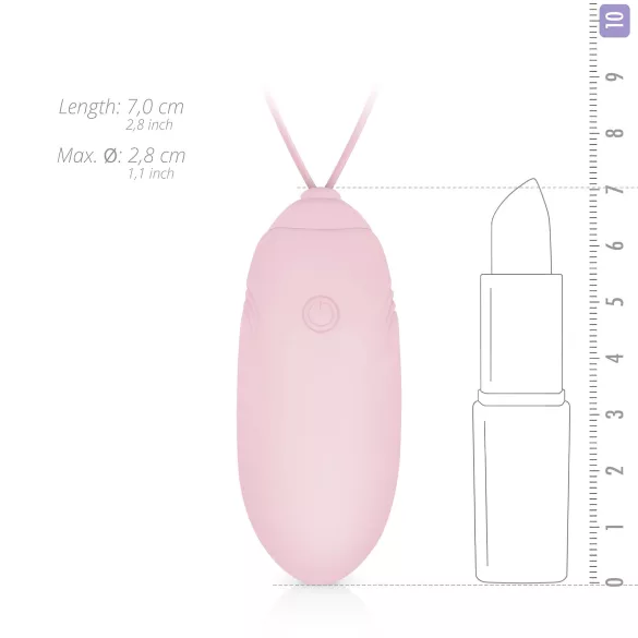 LUV EGG - vibro muna kaugjuhtimisega, laetav - roosa