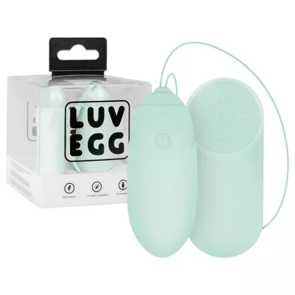 LUV EGG - kantav akuga raadio teel juhitav vibromuna (roheline)