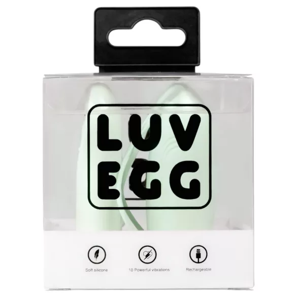 LUV EGG - kantav akuga raadio teel juhitav vibromuna (roheline)