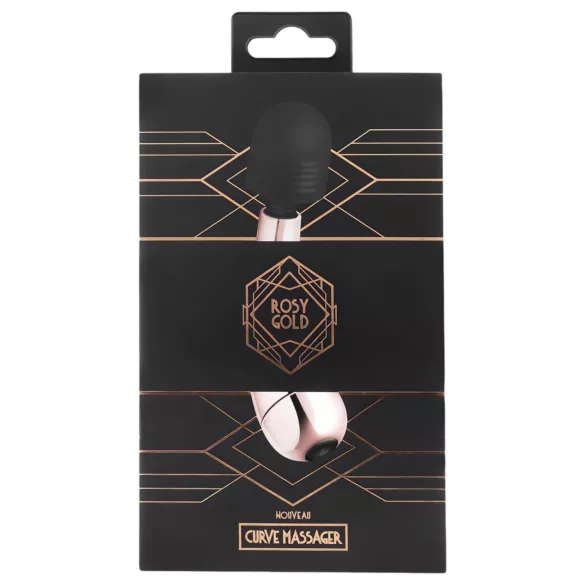 Rosy Gold - mini kaardus wand vibraator - roosakuld