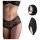 Pantyrebel - juhtmeta, raadiovibratsiooniga prantsuse aluspüksid - must (S-L)