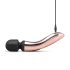 Rosy Gold Wand Curve - laetav, masseeriv vibraator (rosekuld)