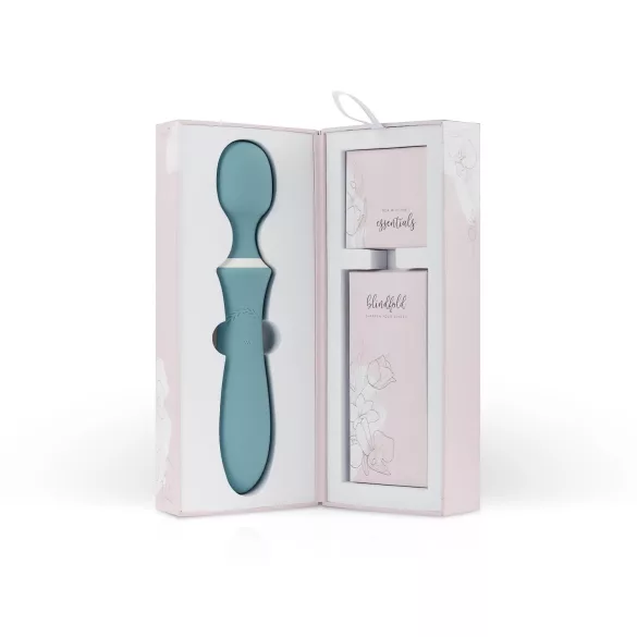 Bloom Orchid Wand - aku vibraator massaažiks - türkiissinine