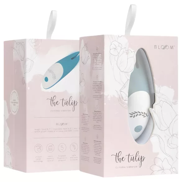 Bloom Tulip - kliitori vibraator - aku - silikoon - türkiis