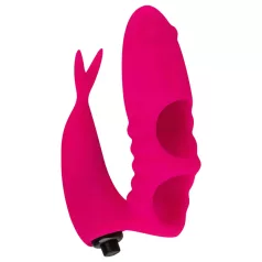 Easytoys - sõrmevibraator 2in1 - roosa