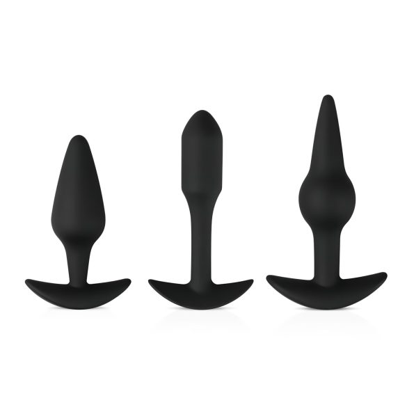 Easytoys Naudingukomplekt - mitmekesine anaalplugide komplekt (must)