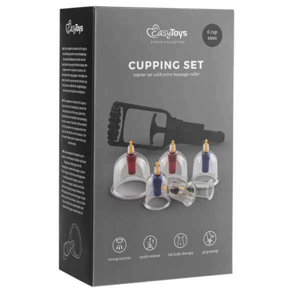 Easytoys Cupping - vaakumpumpade komplekt - 6-osaline