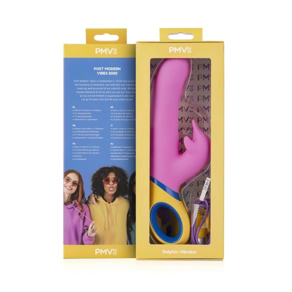 PMV20 Copy Dolphin - vibraator pöörleva ja kliitorivarrega - roosa