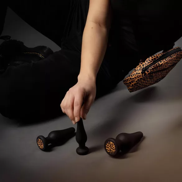 Panthra Kesia - silikoonist anaalplugide komplekt 3 tk - must