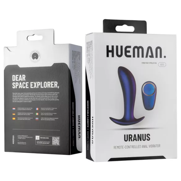 Hueman Uranus - laaditav anaalseks vibraator - juhtmevaba - lilla