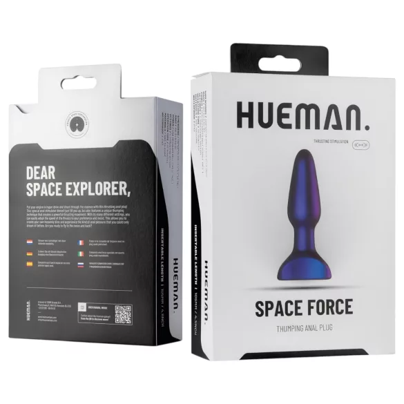 Hueman Space Force - veekindel lükatav anaalseks vibraator - lilla