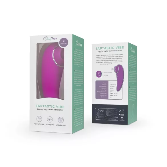 EasyToys Taptastic Vibe - akuga, veekindel kliitorivibraator (roosa)