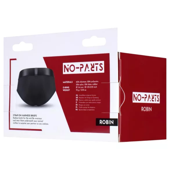 No-Parts Robin - strap-on aluspüksid - must - M