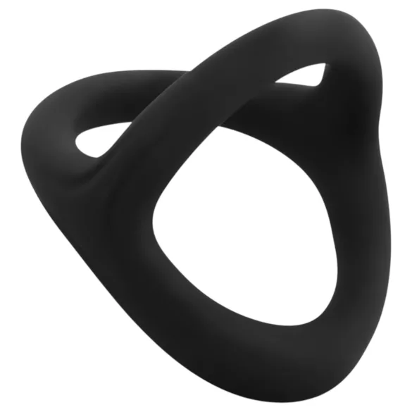 Easytoys Desire Ring - peenise- ja munandite rõngas - must - elastne