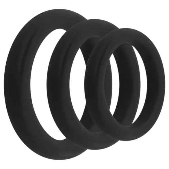 Easytoys Explore Ring - peeniserõngaste komplekt - 3 tk - must