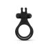 Easytoys Share Ring - must valge vibraatorrõngas peenisele ja munanditele