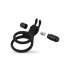 Easytoys Share Ring - must valge vibraatorrõngas peenisele ja munanditele