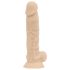 Realistlik Ashton - munanditega dildo - 20,5cm (naturaalne)