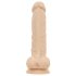 Realistlik Ashton - munanditega dildo - 20,5cm (naturaalne)