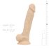 Realistlik Ashton - munanditega dildo - 20,5cm (naturaalne)