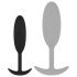 Easytoys Raske Täitmisseade - 54g anaaltapp - väike (must)