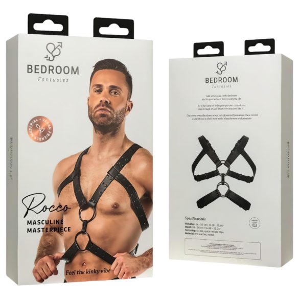 Bedroom Fantasies Rocco - võrkkangast keha ülaosa - must - S-XL