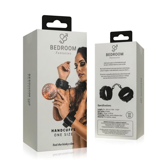 Bedroom Fantasies - käeraudade komplekt ketiga - must