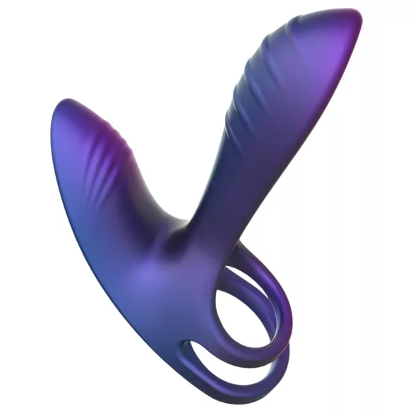 Hueman Infinity Ignite - vibreeriv peenis- ja munandiring - lilla