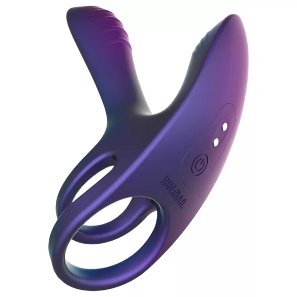 Hueman Infinity Ignite - vibreeriv peenis- ja munandiring - lilla