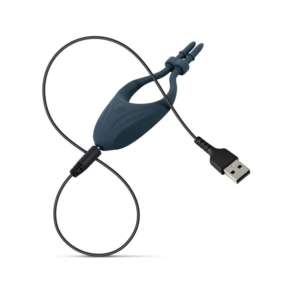 Boners - reguleeritav vibreeriv peenisekumm - sinine